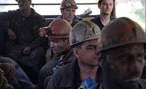Горняки Украины требуют погашения задолженности по зарплате