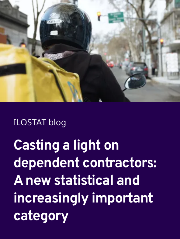 Casting a light on dependent contractors: a new statistical and increasingly important category